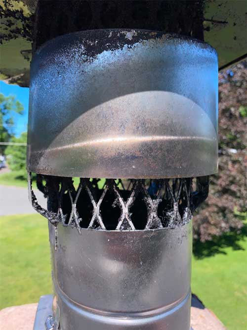 Chimney creosote build up